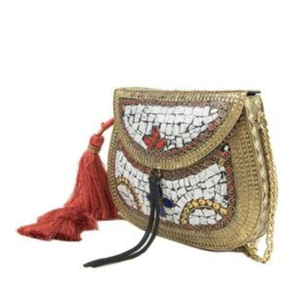 SAM EDELMAN Tassel Iron Minaudiere Bag - Picture 5 of 8